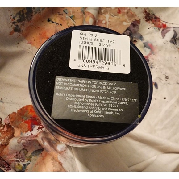 BRAND NEW Snowflakes “Believe” KOHLS TravelMug Tumbler HotCold DrinkCup Gr8 Gift - Picture 5 of 6